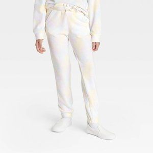 Girls' Waffle Jogger Pants Cat & Jack White Medium